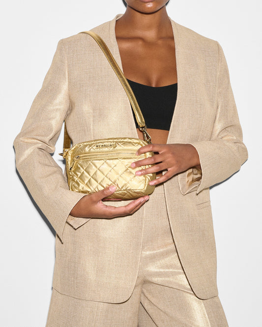Light Gold Pearl Metallic Mini Crosby