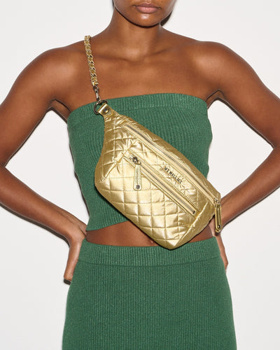 Light Gold Pearl Metallic Small Crosby Crossbody Sling