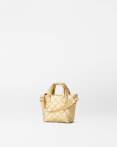 Light Gold Pearl Metallic Petite Metro Tote Deluxe